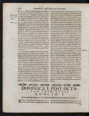 Dominica I. Post Octavam Trinitatis