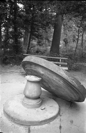 Zerstörung im Schlossgarten.