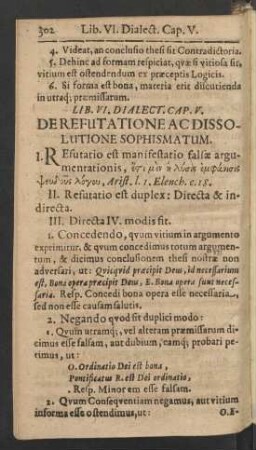 Cap. V. De Refutatione Ac Dissolutione Sophismatum.