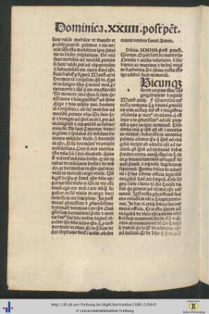 Dominica XXIIII post penth.