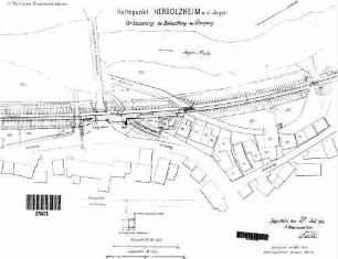 Herbolzheim (Jagst): Beleuchtung am Überweg Lageplan,Beleuchtung