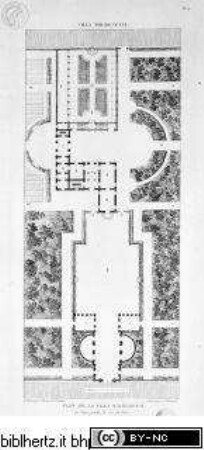Choix des plus célèbres maisons de plaisance de Rome et de ses environs, Tafel 50: Plan de la Villa Bolognetti