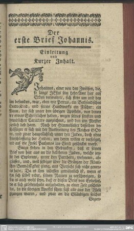Der erste Brief Johannis