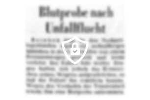 Blutprobe nach Unfallflucht