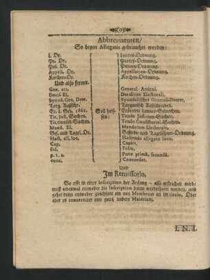 Abbreviaturen