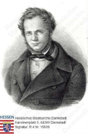Jaup, Heinrich Karl, Dr. jur. et phil. (1781-1860) / Porträt, Brustbild und Ausschnittsvergrößerung