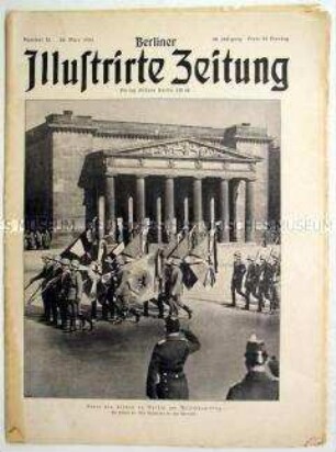 Wochenzeitschrift "Berliner Illustrirte Zeitung" u.a. zur Sitzung des Reichstages anlässlich des Volkstrauertages und über den Luftschutz