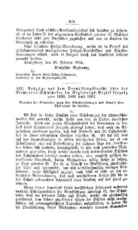 Auszüge aus dem Verwaltungsbericht über das Elementar-Schulwesen im Regierungsbezirk Liegnitz pro 1859, 1860 und 1861 : [V. Elementarschulwesen]
