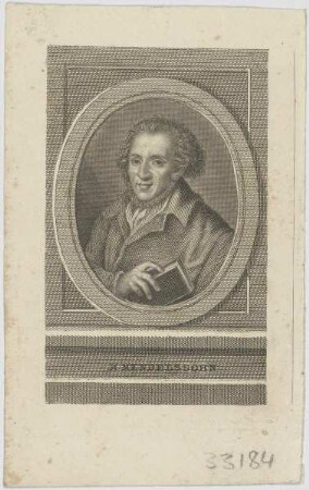Bildnis des M. Mendelssohn