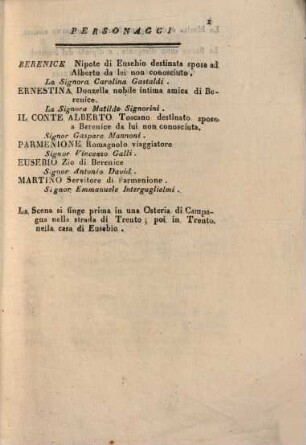 L' occasione fa il ladro : Dramma giocoso in musica