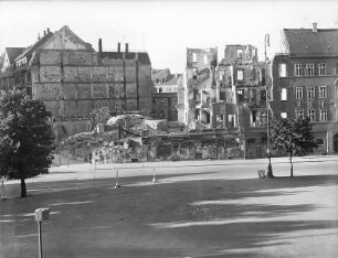 Bautzen. Kornmarkt. Ansicht nach Südosten auf Ruinen