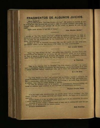 Fragmentos de algunos juicios