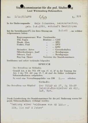 Walz, Johannes