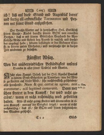Fünffter Absatz.