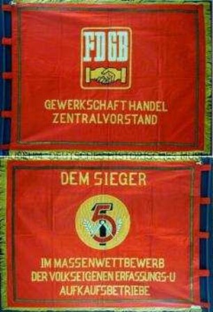 Fahne des Freien Deutschen Gewerkschaftsbundes