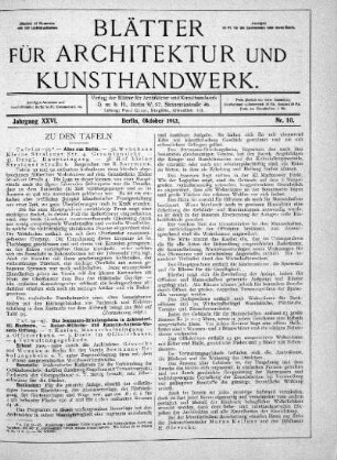 No 10, Oktober 1913