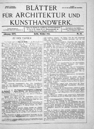 No 10, Oktober 1913