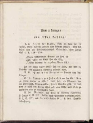 Anmerkungen zum ersten Gesange.
