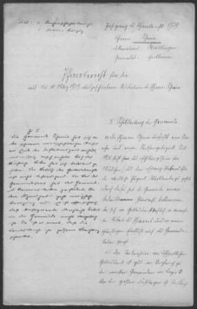 Schmie: Pfarrbericht 1929