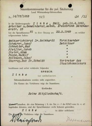 Zinke, Emil