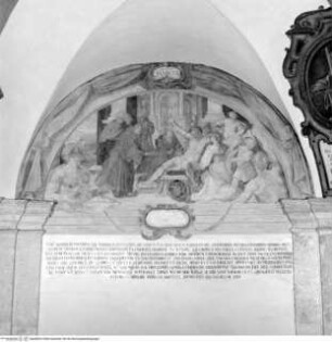 Freskenzyklus zum Leben des heiligen Franziskus von Paola, Der heilige Franziskus von Paola heilt einen Pestkranken