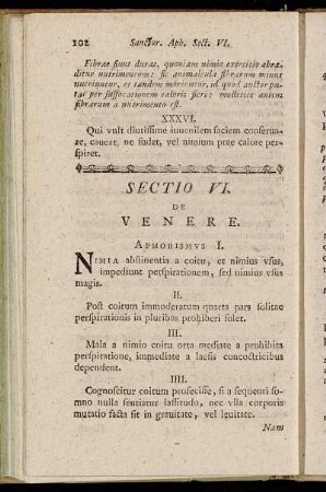 Sectio VI. De Venere.