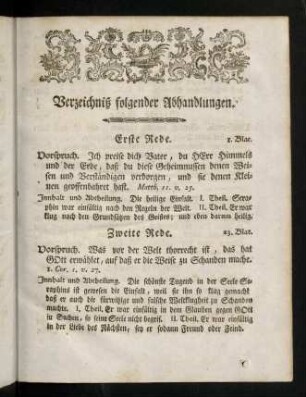 0h-0i, Verzeichniß folgender Abhandlungen.