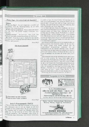 Ein Such-Labyrinth