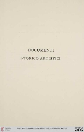 Documenti storico-artistici