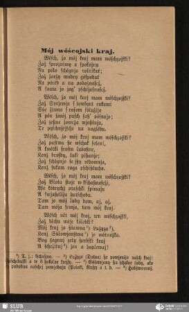 Mój wóścojski kraj