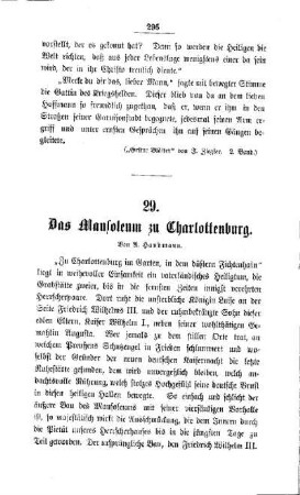 Das Mausoleum zu Charlottenburg