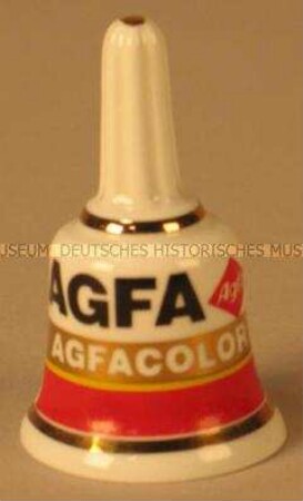 Glöckchen mit AGFA-Werbeaufdruck