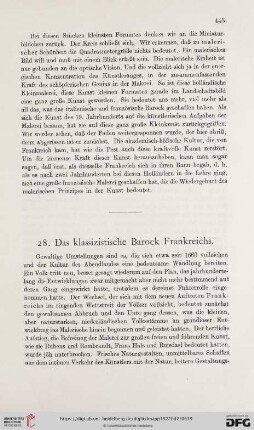 28. Das klassizistische Barock Frankreichs