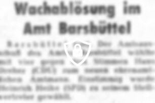 Wachablösung in Barsbüttel