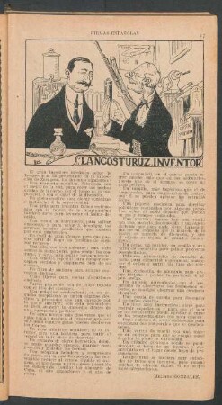 Langostúruz, inventor