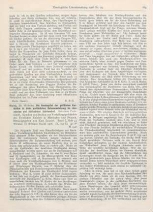 663-665 [Rezension] Kisky, Wilhelm, Die Domkapitel der geistlichen Kurfürsten in ihrer persönlichen Zusammensetzung im vierzehnten und fünfzehnten Jahrhundert