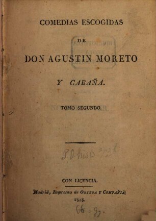 Comedias escogidas, 2