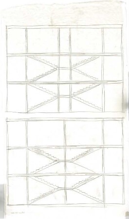 Schneider - Esleben, Paul; Düsseldorf, Rolandstr. 40; Rolandschule - Entwurf: Treppenhaus (Ansicht)
