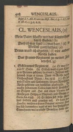 CL. Wenceslaus. (a)