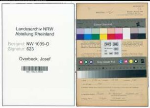Entnazifizierung Josef Overbeck , geb. 21.04.1888 (Landwirt)