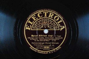 Marcel Wittrisch singt: (2. Folge) : (Hör mein Lied, Violetta - Holde Schön - Mondnacht in Venedig - Irgend etwas Wunderschönes - Ja, das alles auf Ehr); 2. Teil