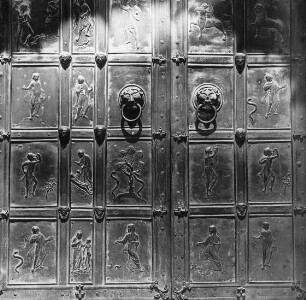 Augsburg, Bronzetür (Detail). Diözesanmuseum St. Afra