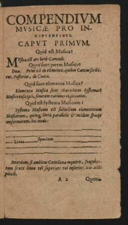 Compendium Musicae Pro Incipientibus.