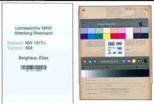 Entnazifizierung Elisa Berghaus , geb. 29.07.1909 (Geschaeftsfuehrerin)