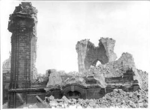 Dresden-Altstadt. Ruine der Frauenkirche