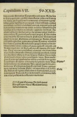 Caput Octavum ...