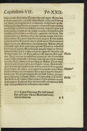 Caput Octavum ...
