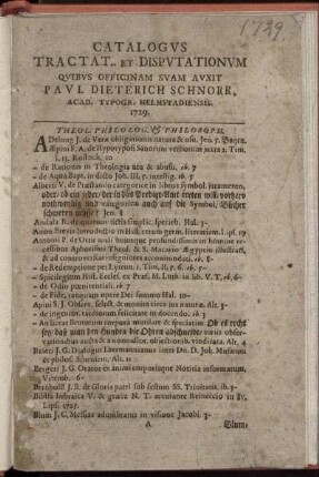 Theol. Philolog. & Philosoph
