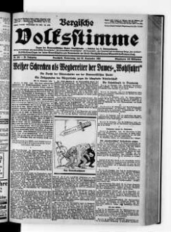 Bergische Volksstimme. 1917-1932