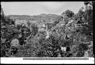 Rathen an der Elbe mit Burgruine Altrathen
